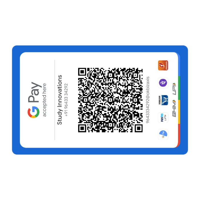 Google Pay Qr Coed (PVC)