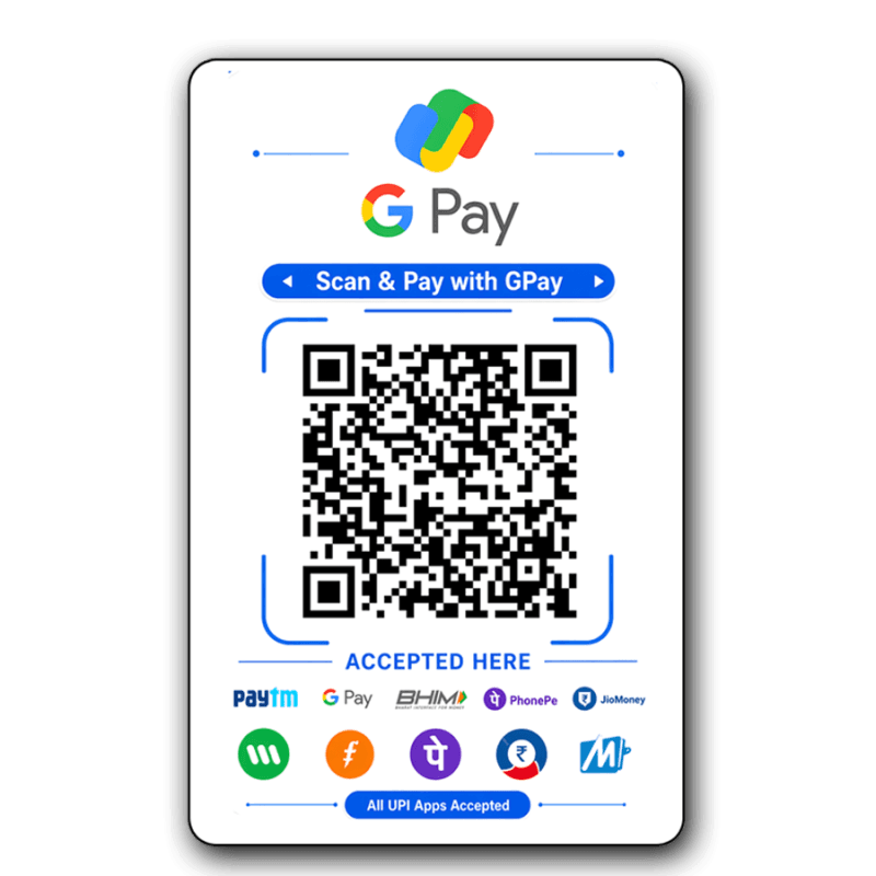 Google Pay Qr Code (PVC)