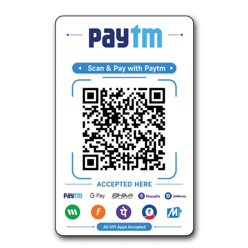Paytm Qr Code (PVC)