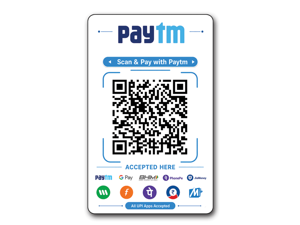 Paytm Qr Code (PVC)