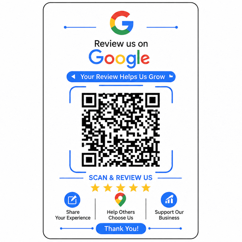 Google Review PVC QR Code Print