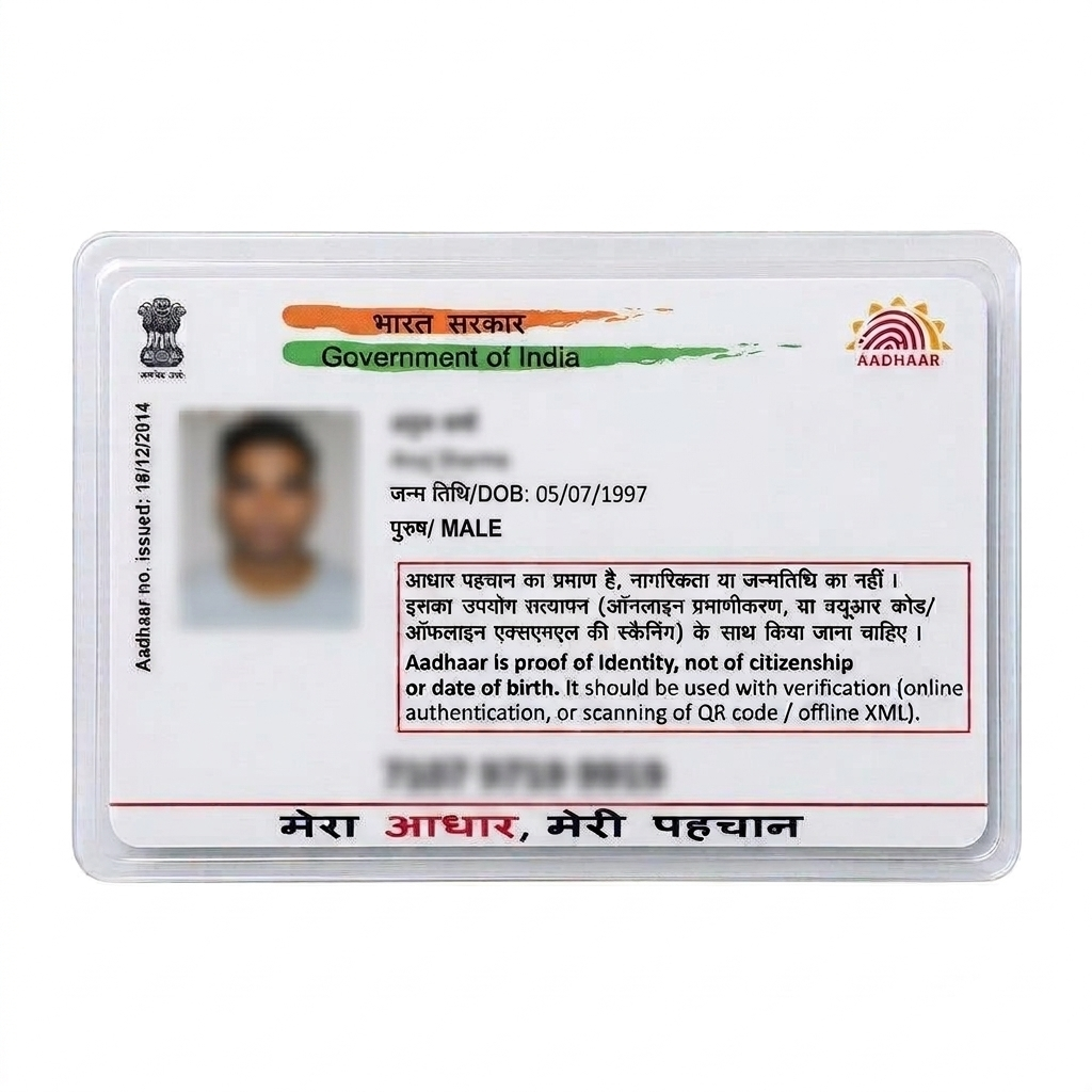Aadhar Liminated Card
